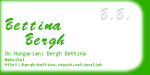 bettina bergh business card